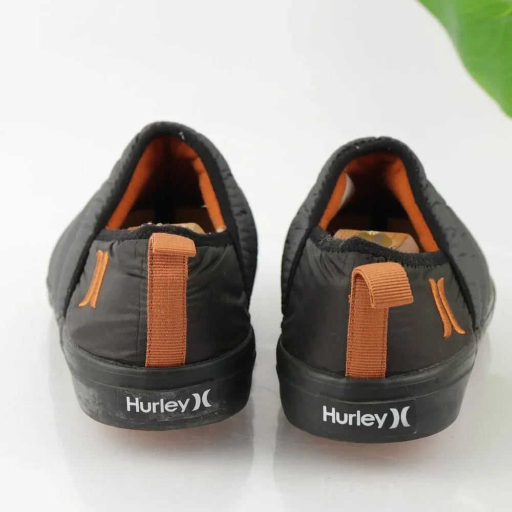 Hurley‎ Mens Puff Chukka Slip On Shoe Size 8.5 Gray Nylon Quilted Casual Winter